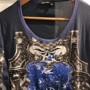 Marc Aurel stretch knit top sz46